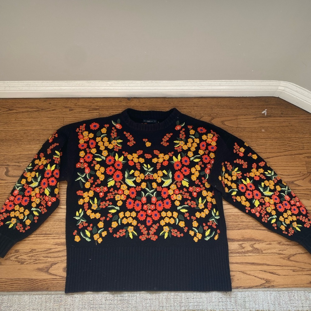 Oversized Beautiful Embroidered Sweater